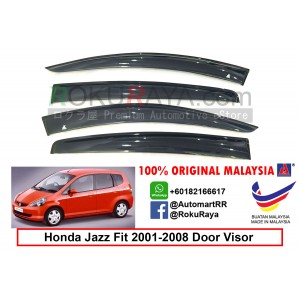 Honda Jazz ( 1st Gen ) 2001–2008 AG Door Visor Air Press Wind Deflector (Big 12cm Width)